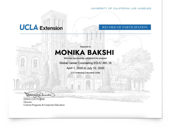 UCLA Extension Certificate